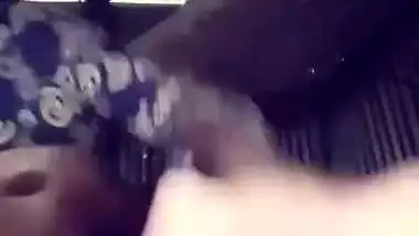 Sultry Desi female shows XXX tits and rubs her pussy for MMS clip