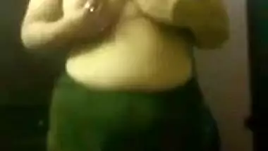 Desi beauty with hairy XXX cunt takes her sex tits to light too