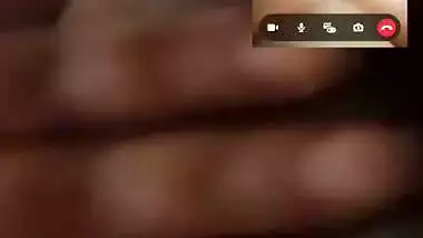 Round face chubby girl nude on video call to boyfriend