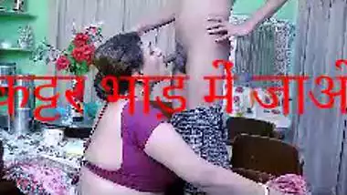 Hindi hawt film of a Telugu pair enjoying a romantic home sex session