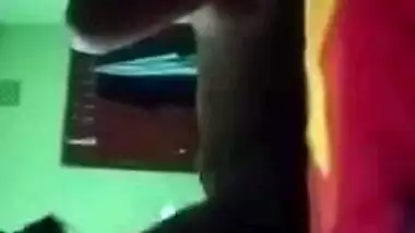 Panties are off so lovely Desi is defenseless in front of XXX lover MMS