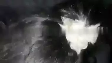 Village lady shows her naked boobs and butt for cash