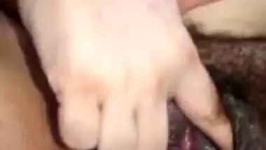 Horny Desi BBW dives fingers into vag in the masturbation porn video